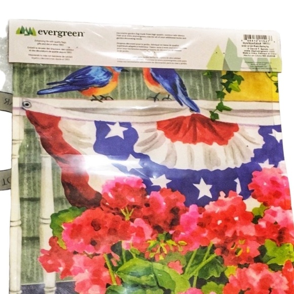Patriotic Garden Flag 2 Wood Wall Plaques 4th July Decor 3 Piece USA Bundle NEW - Picture 7 of 10